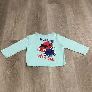 The Children’s Place Toddler Long Sleeve Car Shirt 12–18M